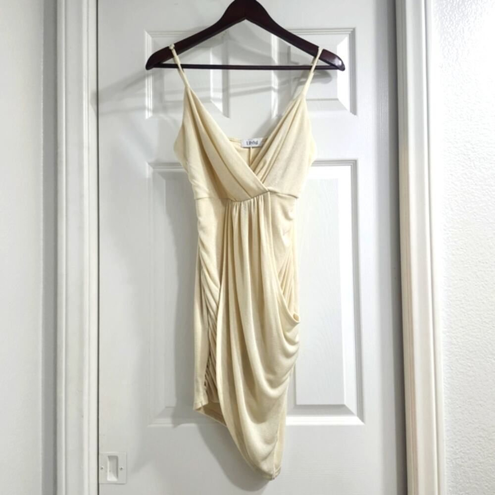 Lilyful Elegant Cream V-Neck Top